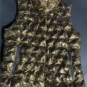 The North Face Gold and Black Women's Vest